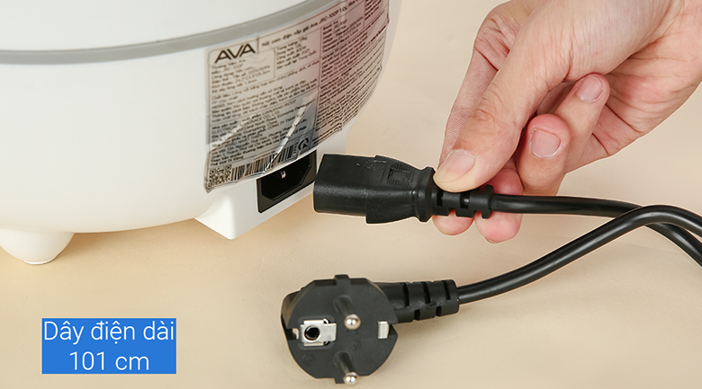 Dây điện tháo rời - Nồi cơm điện nắp gài Ava 1 lít JRC-100P