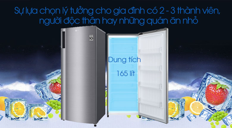 Tủ đông LG 165 lít GN-F304PS - Dung tích 165 lít 