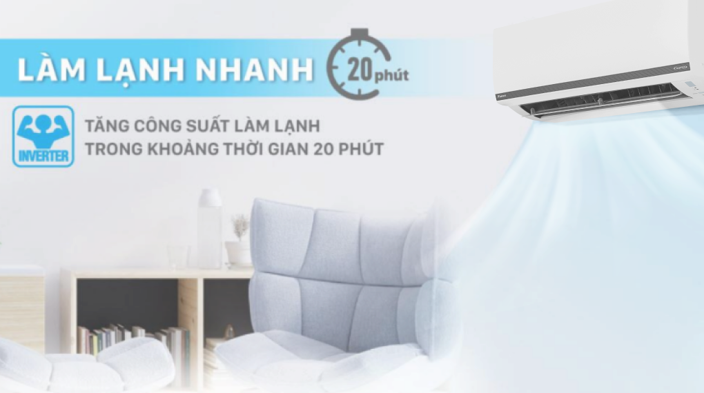 Máy lạnh Daikin Inverter 1.5 HP FTKB35WMVMV