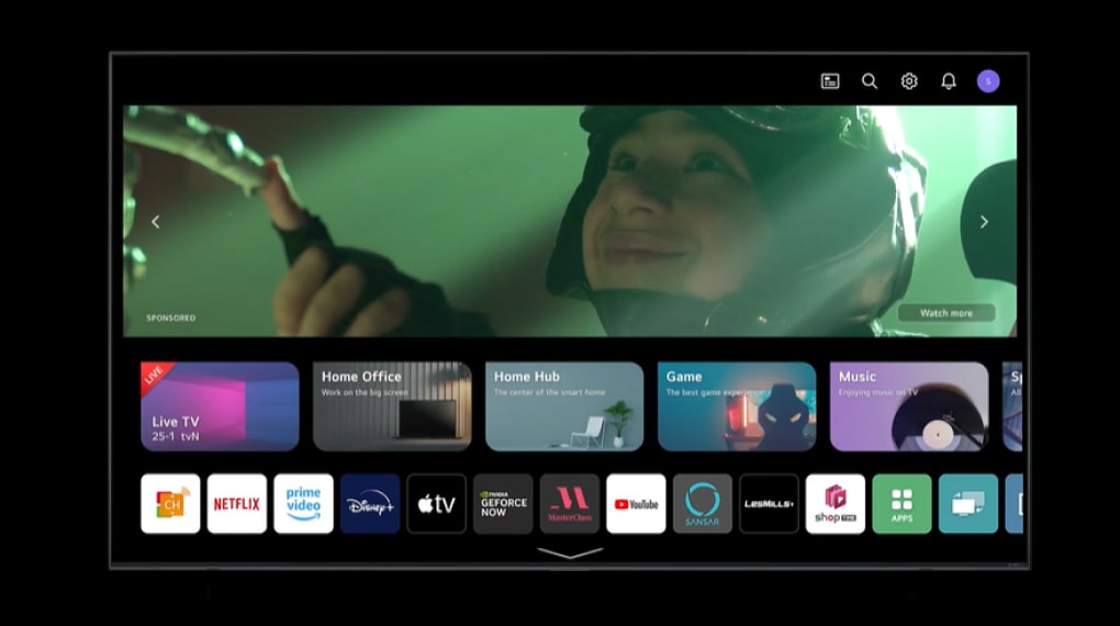 Smart Tivi QNED LG 4K 65 inch 65QNED80SRA - Hệ điều hành webOS