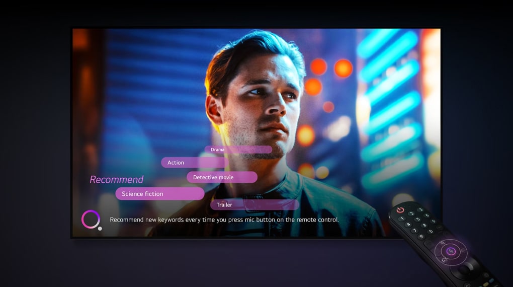 Smart Tivi QNED LG 4K 65 inch 65QNED80SRA - Điều khiển bằng giọng nói