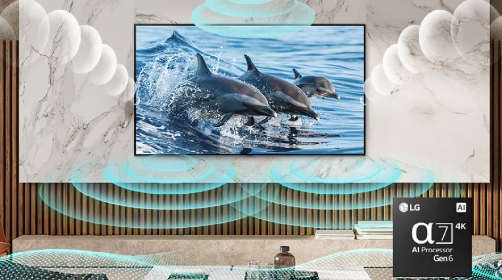 Smart Tivi QNED LG 4K 65 inch 65QNED80SRA - Công nghệ âm thanh AI