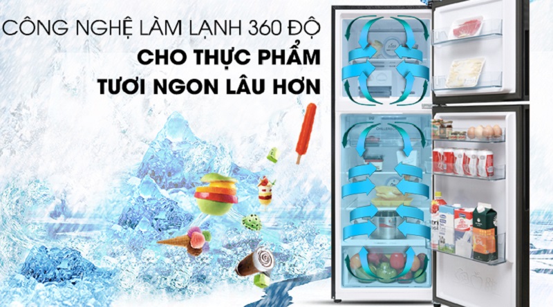 Công nghệ inverter tối ưu điện năng hiệu quả - Tủ lạnh Aqua Inveter 235 lít AQR-IG248EN (GB)